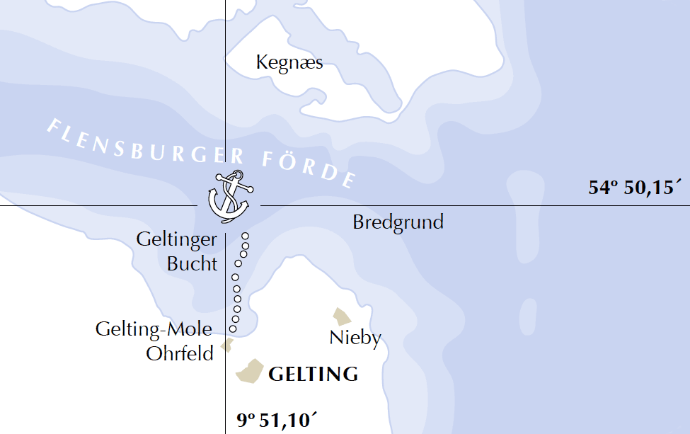 Das Beisetzungsgebiet vor der Flensburger Förde